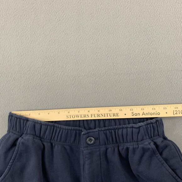 L.L.Bean Pants Mens Medium Navy Blue Elastic Waist Cuffed Sweatpants Jogger - Picture 7 of 13